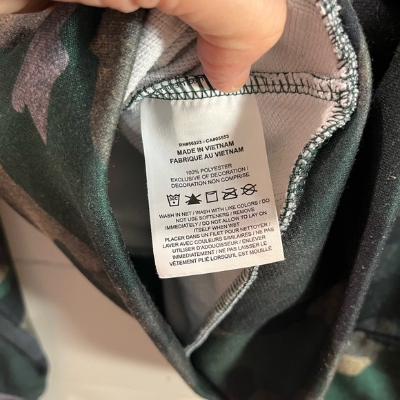 💚 NIKE – Dri-FIT Camo Cropped Sweatshirt – Size M - Picture 9 of 12